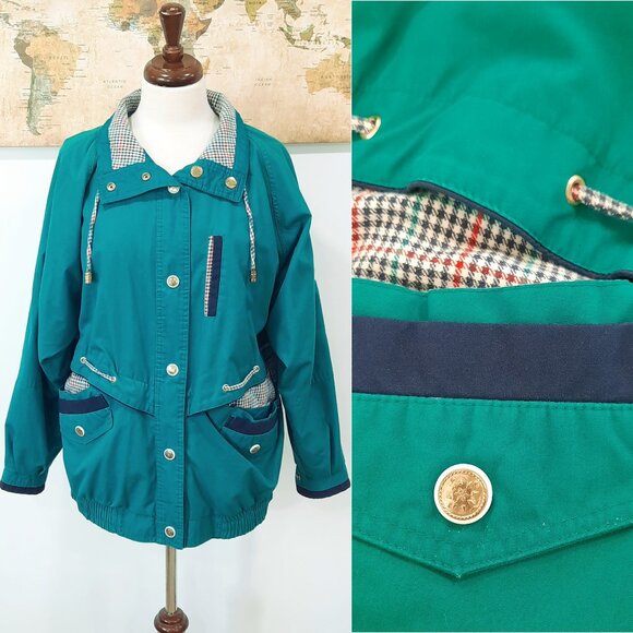 Vtg 80s reversible utility jacket - 2 coats in 1! - Picture 1 of 14